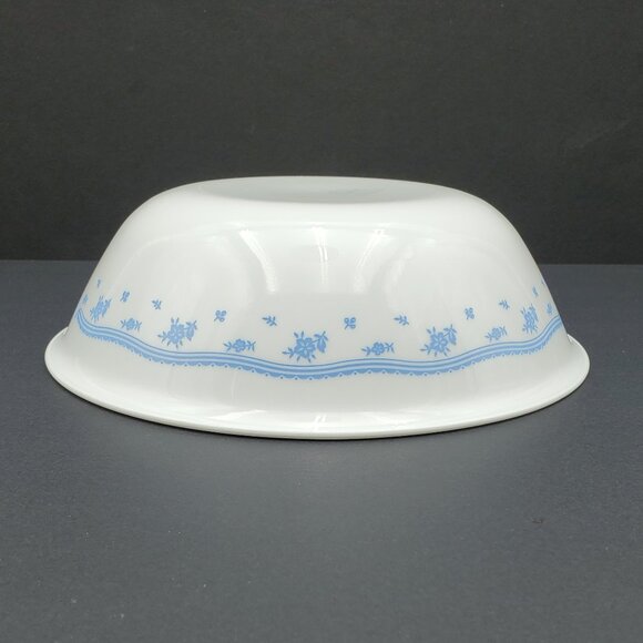 Corelle Morning Blue Vegetable Serving Bowl Corning Blue Flowers Serving Bowl - Picture 6 of 7